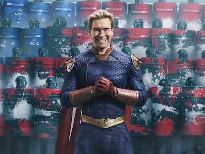 El personaje de Homelander en el póster de la nueva temporada de 'The Boys'