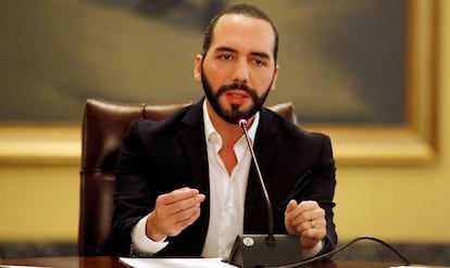 El presidente de El Salvador, Nayib Bukele. 