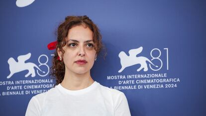 Dea Kulumbegashvili, antes de la presentación de 'April' ante la prensa, el 5 de septiembre. 