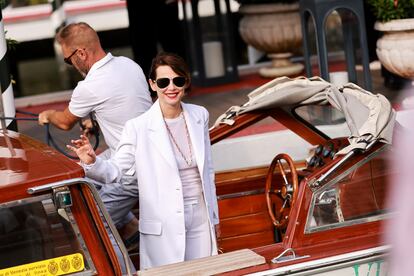 La actriz Barbora Bobulova, a su llegada al Hotel Excelsior durante el festival de cine de Venecia.