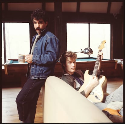 The duo Hall & Oates, in a portrait from 1983, at the height of their success.