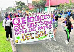 Nuevas protestas contra los delitos sexuales se vivieron ayer en Bogotá.