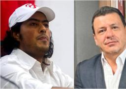 Nicolás Petro y Diego Henao, su abogado.