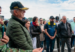 Ministro de Defensa, Iván Velásquez, en El Plateado