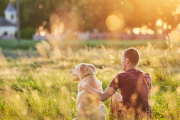 Hombre con su perro