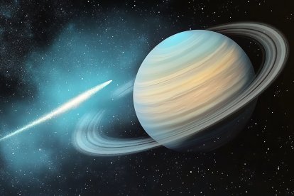 Saturno acaba de expulsar un cometa del sistema solar