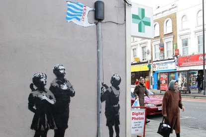 Grafiti de Banksy en Londres