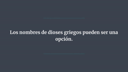 Si buscas un nombre original para tu bebé, los nombres  de dioses y diosas griegos pueden ser una excelente opción. Según el INE, pocas personas los tienen.