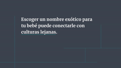 Si buscas un nombre corto y exótico para tu bebé este puede ser el elegido. Además, es unisex.