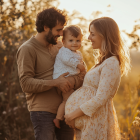 Una familia que espera su segundo hijo