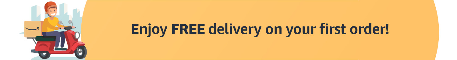 Get free delivery on your first order