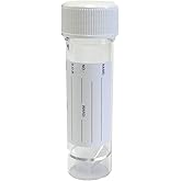 Qualicare 6 X White Lid Labelled 30Ml Specimen Universal Sample Clear Polypropylene Plastic Bottle Containers