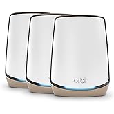 NETGEAR Orbi WiFi 6 Mesh WLAN System (RBK863S) | Triband Mesh, Router mit 2 Satelliten-Repeatern, Abdeckung von bis zu 540 m²