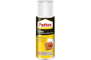 Pattex Contact Spray, cola de contacto permanente, pegamento spray de base disolvente, pegamento fuerte para trabajos de bric