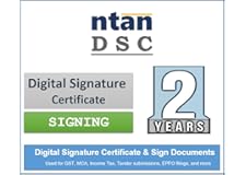 NTAN Digital Signature Assistance: Class 3 (Signing), Class 3 (Signing + Encryption) Combo, DGFT DSCs for Individuals & Organ