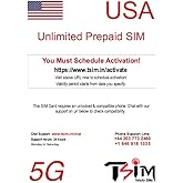 TSIM USA Sim Card 30 Days 3GB Data | Unlimited Local & India Calls | 5G Network | Hotspot Tethering Allowed