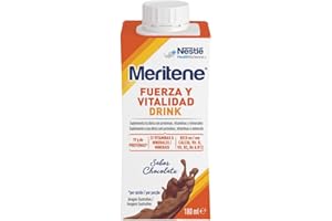 Meritene, Fuerza y Vitalidad Drink, Sabor Chocolate, Listo para Tomar, Fuerza para tus Músculos, Vitalidad para ti, Batido co