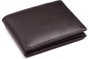 Men's Card and Money Organisers Casual Leather Wallet (618-BROWN(New))