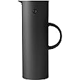 Stelton Isolierkanne EM77 - Doppelwandige Isolierkanne für heiße/kalte Getränke - Tee- & Kaffeekanne mit Glaseinsatz, Magnetv