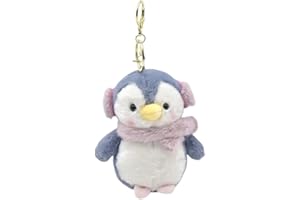 AMYCAUR Pen-guin Keychain for Girls, Accessories Keyring Purse Backpack Car Charms for Kids Gifts, Double Pendant Keychain Ho