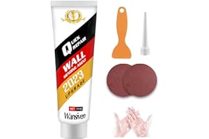 Wansiven Crema de Reparación de Pared Kits, Masillas de Relleno Pared Blanca, Pasta Tapagrietas para Reparar o Tapar Fisuras,