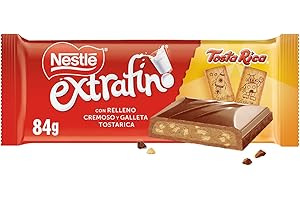 NESTLÉ EXTRAFINO tableta de chocolate con leche y galleta Tosta Rica, 84 g