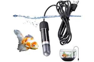 Qpets® Small Fish Tank Heater, 10W Betta Fish Heater, 26°C Stable Temperature for Small Tank 2.5L Water, Compact & Durable De