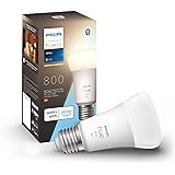 Philips Hue White, ampoule LED connectée E27 - Contrôle via Alexa, Google Assistant, Apple HomeKit - Ambiances personnalisées