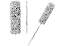 Extendable Microfiber Duster & Bendable for High Ceiling Fans, Window Blinds, Furniture