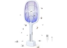 Mosquito Bat with UV Light Lamp Five Nights Mosquito Killer Autokill 2 in 1 Mosquito Racket 1200mAh Lithium ion Rechargeable 