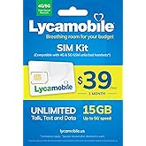 USA Prepaid SIM Card LYCA 15GB Data in USA with Unlimited Calls and Text in USA and Unlimited International Calls and Text to