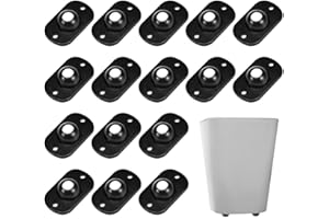 CAREDGO 16 PCS Mini Ruedas Giratorias Adhesivas, Mini Ruedas Adhesivas, Mini Ruedas Giratorias de Bolas de Nylon, 360 Grados 