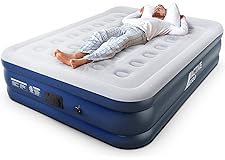 Active Era Matelas Gonflable Premium 2 Personnes, Lit Gonflable Double avec Pompe Électrique et Oreiller intégrés, pour la Ma