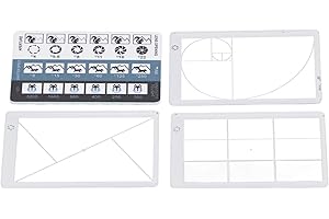 Kompositionssucher, Vielseitiges Vierteiliges Set Goldener Schnitt-Kompositionswerkzeug für Outdoor-Fotografie-Malerei