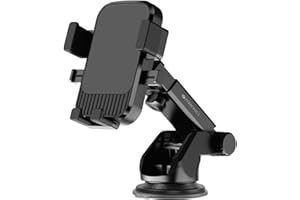 ZEBRONICS CMH110, Car Mobile Holder, Upto 6.8 inches, 360° Rotatable, One Press Lock and Release, Extendable Telescopic Arm, 