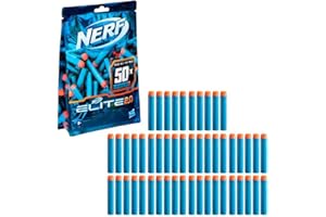 Nerf Elite 2.0-navulpak met 50 darts - Met 50 officiële Nerf Elite 2.0-darts, geschikt voor alle Nerf Elite-blasters