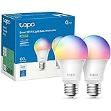 Tapo Ampoule Connectée WiFi, Ampoule LED E27 Multicolore 2500K-6500K, Dimmable 8.7 W 806Lm, Compatible avec Alexa et Google H