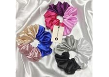 Premium gift scrunchies for girl, women hairband, unique texture (Triple tone scrinchies 1)