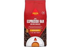 Delta Cafés espresso Bar - Café en Grano - Estimula los Sentidos - Aroma de Centroamérica y Robusta Africana - 1 kg