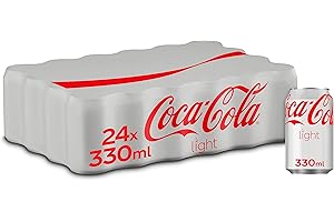 Coca-Cola Light - Refresco de cola sin azúcar, sin calorías - Pack 24 latas 330 ml