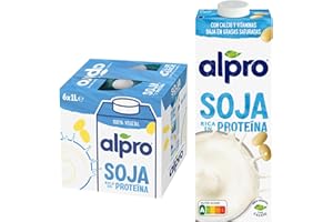 Alpro Bebida Vegetal de Soja - Pack de 6 x 1L