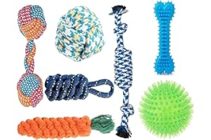 Agirav Dog Rope Toys + Dog Toys + Chew Toys + Toys for Puppy + Chew Hard Spike Bone for Dog + Dog Cotton + Poly Mix Chew Toys