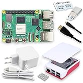 Raspberry Pi 5 8GB Starter-Kit | 64GB microSD | USB-C 27W Netzteil | Gehäuse mit Lüfter | Micro HDMI Kabel 1m | Kühlkörper