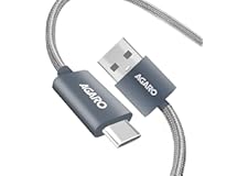 AGARO USB-A to Type C Cable, Unbreakable Braided Cable, 3A Fast Charging, Compatible with All Type C Devices Including Smartp