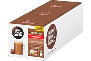 NESCAFÉ Dolce Gusto Café con Leche descafeinado, 90 cápsulas (3 pack x 30)