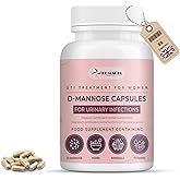 D-Mannose Capsules | Bladder Control & Urinary Tract Infection Treatment | d mannose Cystitis Treatment for Women | UTI Treat