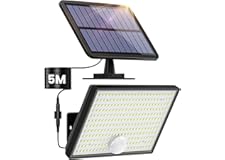 Lampe Solaire Extérieur Détecteur de Mouvement, [3 Modes/266LED/2200mAh] Lumière Solaire Extérieure étanche IP65 éclairage Ex