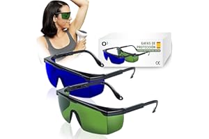 O³ Gafas Laser Depilación - 2 unidades Gafas de protección para depilación HPL/IPL/Luz Pulsada - Gafas De Seguridad Para Prot