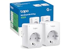 TP-Link Tapo P100 (2-Pack) - Mini Enchufe Inteligente Wi-Fi, óptimo para programar el encendido/apagado y ahorrar energía, no