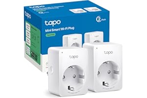 TP-Link Tapo P100 (2-Pack) - Mini Enchufe Inteligente Wi-Fi, óptimo para programar el encendido/apagado y ahorrar energía, no